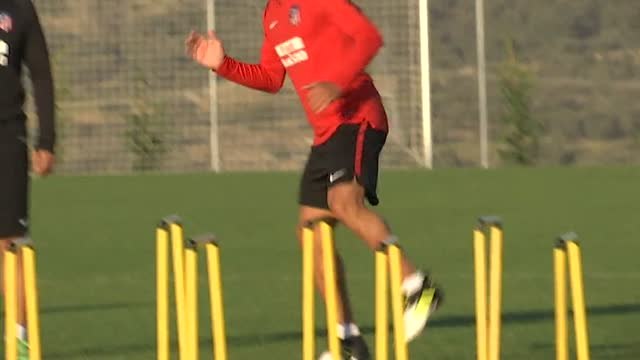 Triple sesión de entrenamiento para el Atlético de Madrid