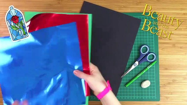 How To Make.. Beauty And The Beast Stained Glass Window Crafts For Kids Crafty Kids