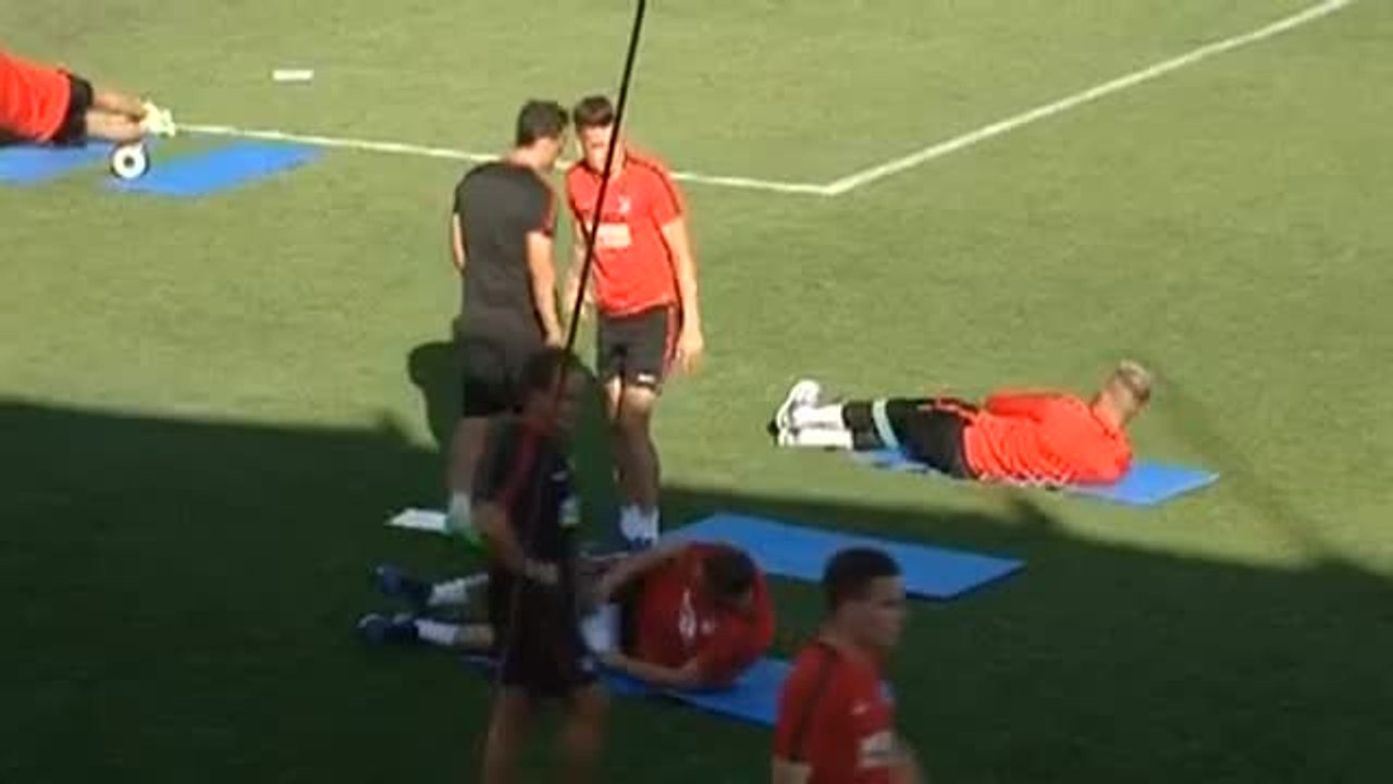El Atlético ultima su preparación para los amistosos ante Getafe y Leganés
