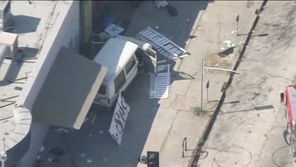 Nueve heridos tras ser embestidos por una furgoneta en Los Angeles