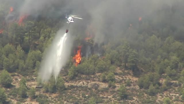 Indignación entre los vecinos de Yeste por la falta de coordinación en el incendio