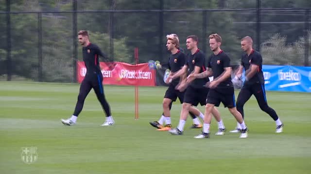 El Barça regresa a los entrenamientos tras ganar a la Juventus