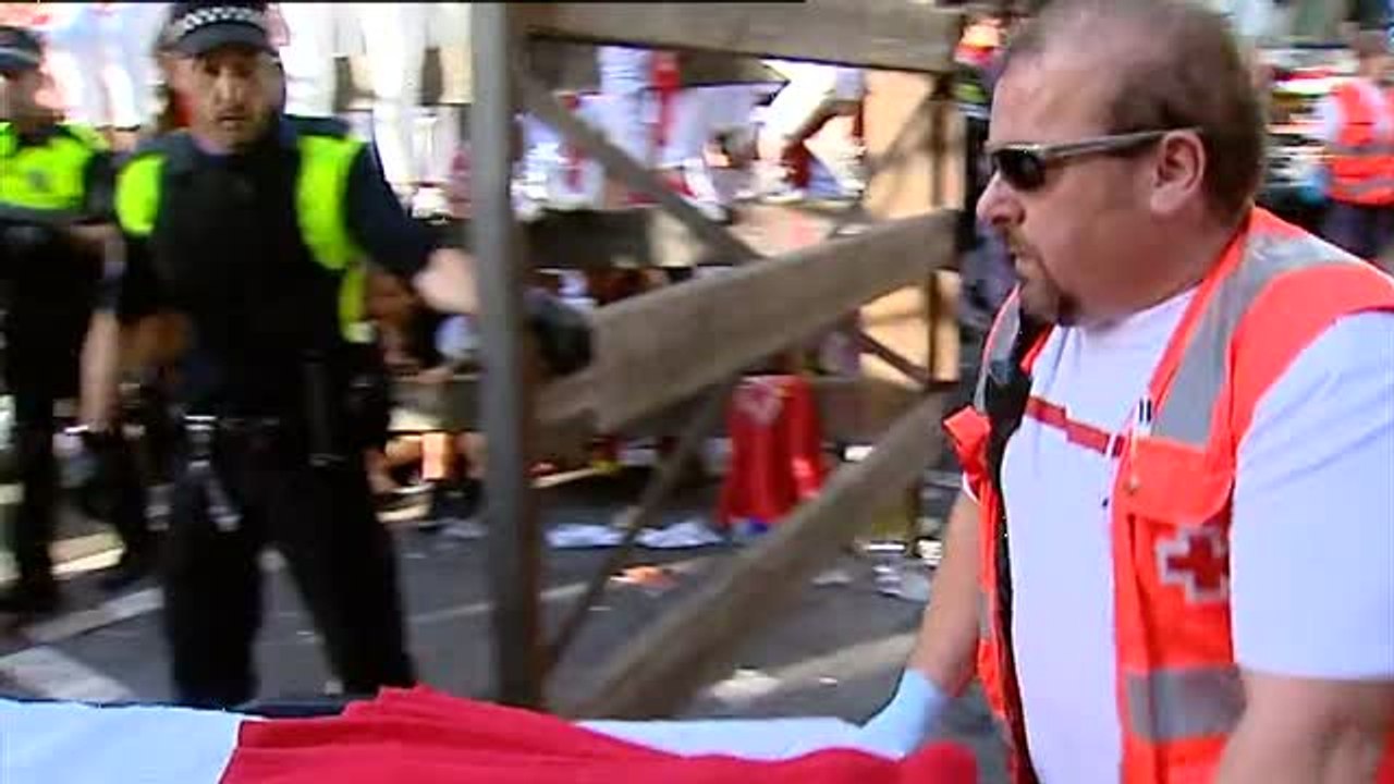 Tres heridos por asta de toro en el primer encierro de sanfermines