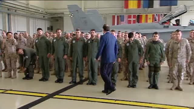 Mariano Rajoy visita a las tropas en Estonia