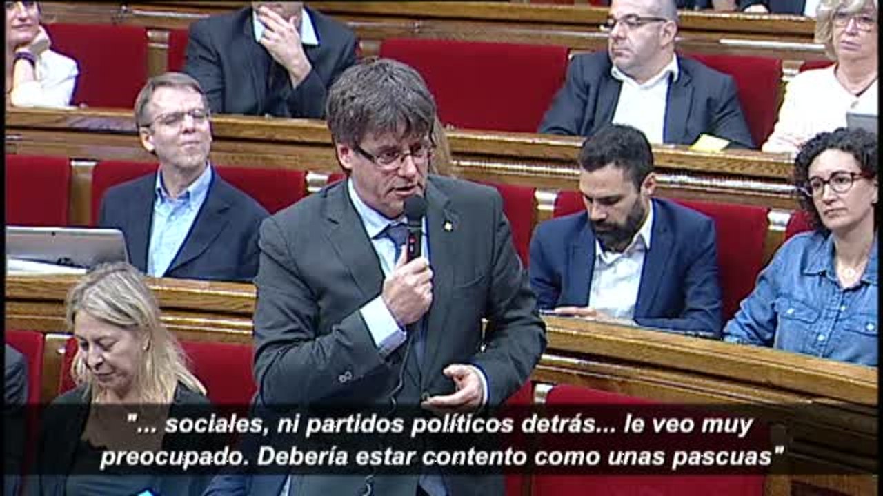 Puigdemont sobre que Junqueras es el organizador del referéndum: "Claro que tiene ese encargo y que lo está haciendo"