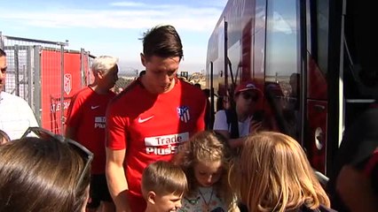 El Atlético de Madrid entrena en Los Ángeles de San Rafael