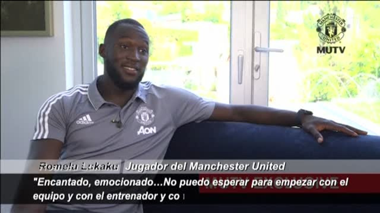 Lukaku "emocionado y encantado" de jugar en el Manchester United