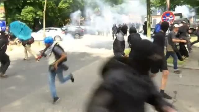 Graves disturbios en Hamburgo con motivo de la reunión del G20