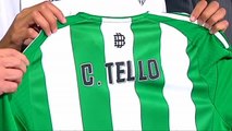 El Betis presenta a Cristian Tello