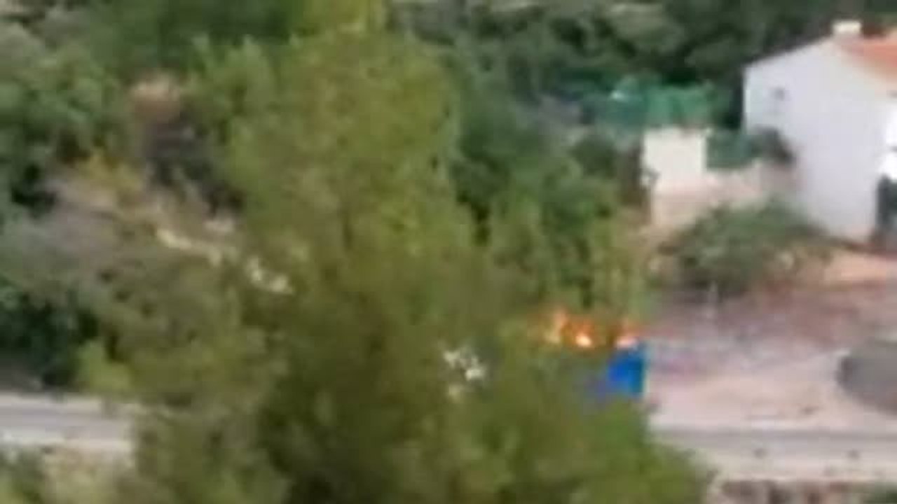 Un camión recorre varios kilómetros envuelto en llamas en Granada