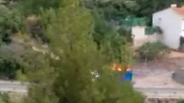 Un camión recorre varios kilómetros envuelto en llamas en Granada