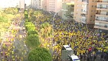 Incidentes entre la Policía y aficionados del Cádiz antes del partido contra el Tenerife