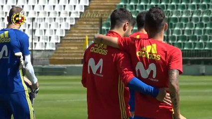 Sesión de recuperación para la sub21 en Polonia con la mente puesta en el partido contra Serbia