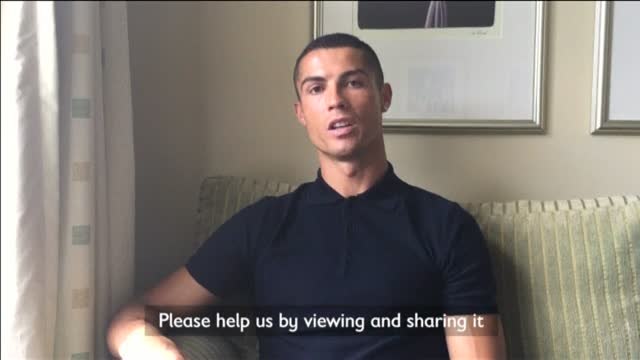 Cristiano Ronaldo participa en una campaña para crear conciencia sobre el drama de los refugiados