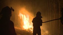 Así trabajan los militares de la UME en el incendio de Portugal