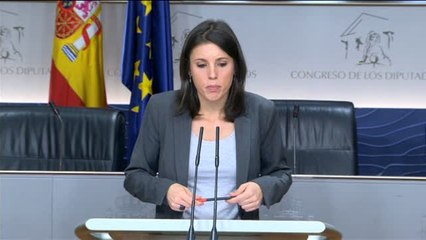Irene Montero: "No le vamos a dar un segundo de aire al Partido Popular"