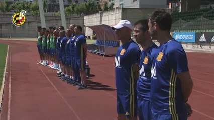 La selección española vuelve al trabajo con su plantel al completo