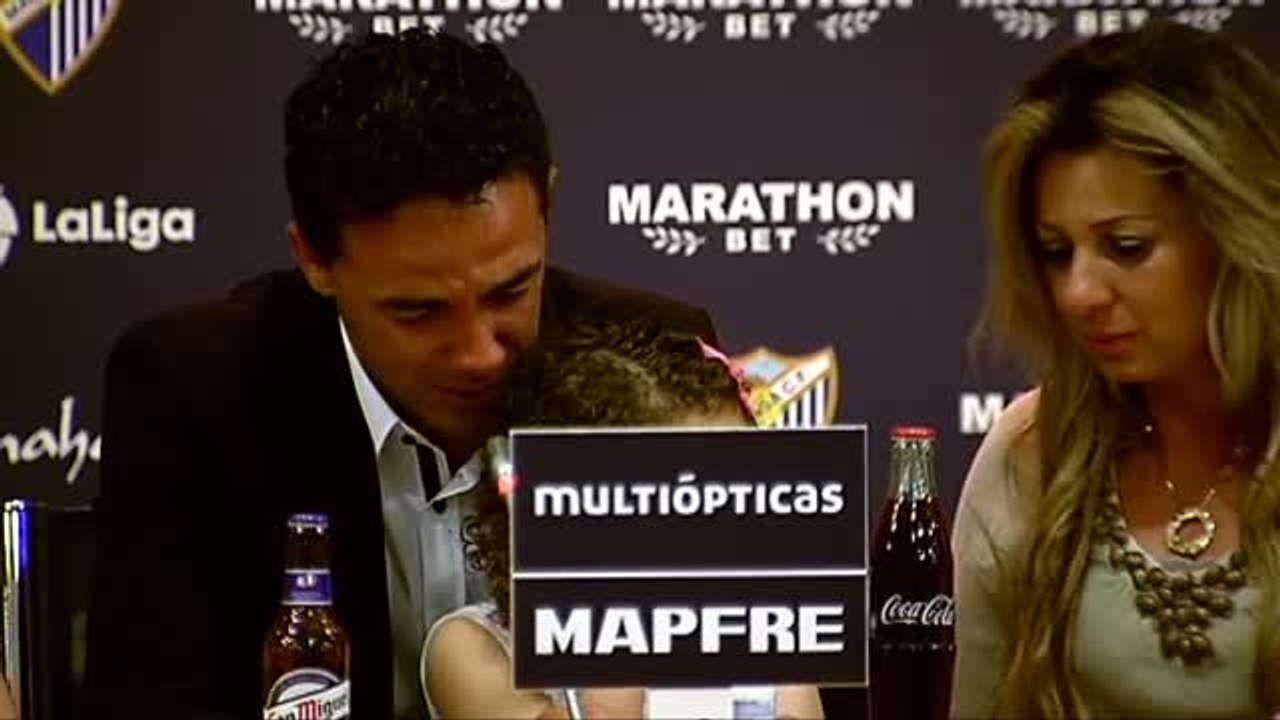 Weligton se despedía del Málaga CF entre lágrimas