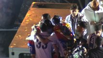 Morata se emocionó anoche en las celebraciones por la Liga