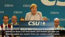Merkel llama a los europeos a tomar las riendas de su destino
