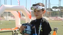 Un niño de 9 años, favorito en un campeonato internacional de carrera de drones
