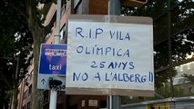 Vecinos contra la construcción del albergue juvenil en Vila Olímpica