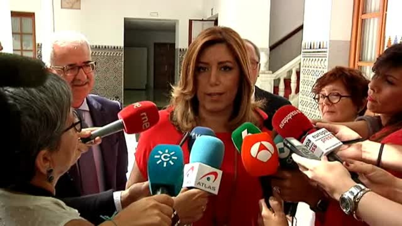 Susana Díaz: "Los socialistas andaluces vamos a arrimar el hombro y ayudar a Pedro"