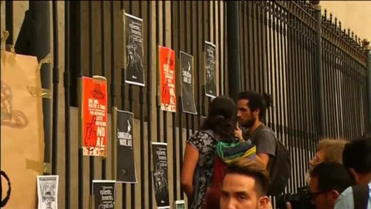 Periodistas mexicanos se concentran frente al Ministerio del Interior