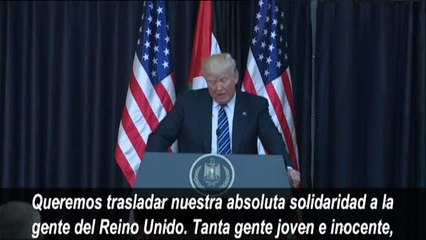 Donald Trump condena el atentado suicida de Manchester