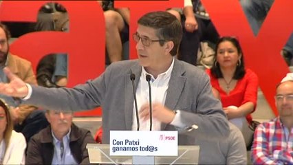 Patxi López: "La unidad no es enfrentar a medio partido con el otro medio"