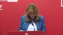 Susana Díaz carga contra Pedro Sánchez en la presentación de su programa político