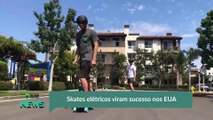 Skates elétricos viram sucesso nos EUA