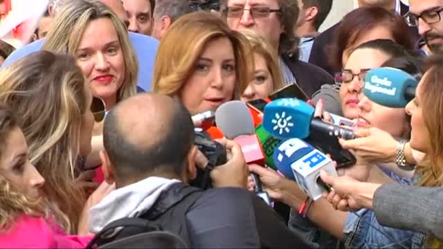 Susana Díaz: Estoy tranquila, con ilusión, ganas, alegría y confianza