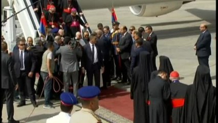 El Papa Francisco aterriza en El Cairo