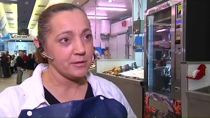 Pescado fresco de máquina