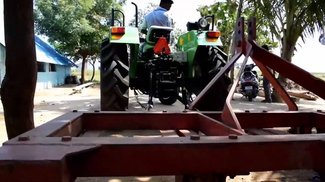 Same Deutz Fahr 50 hp Tractor | Five Tine Cultivator for Sugarcane farming field |