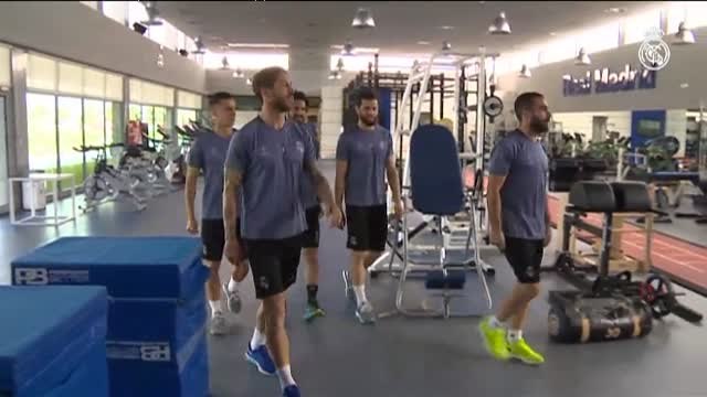 Así viven los jugadores la previa al encuentro entre el Real Madrid y el Bayern de Múnich