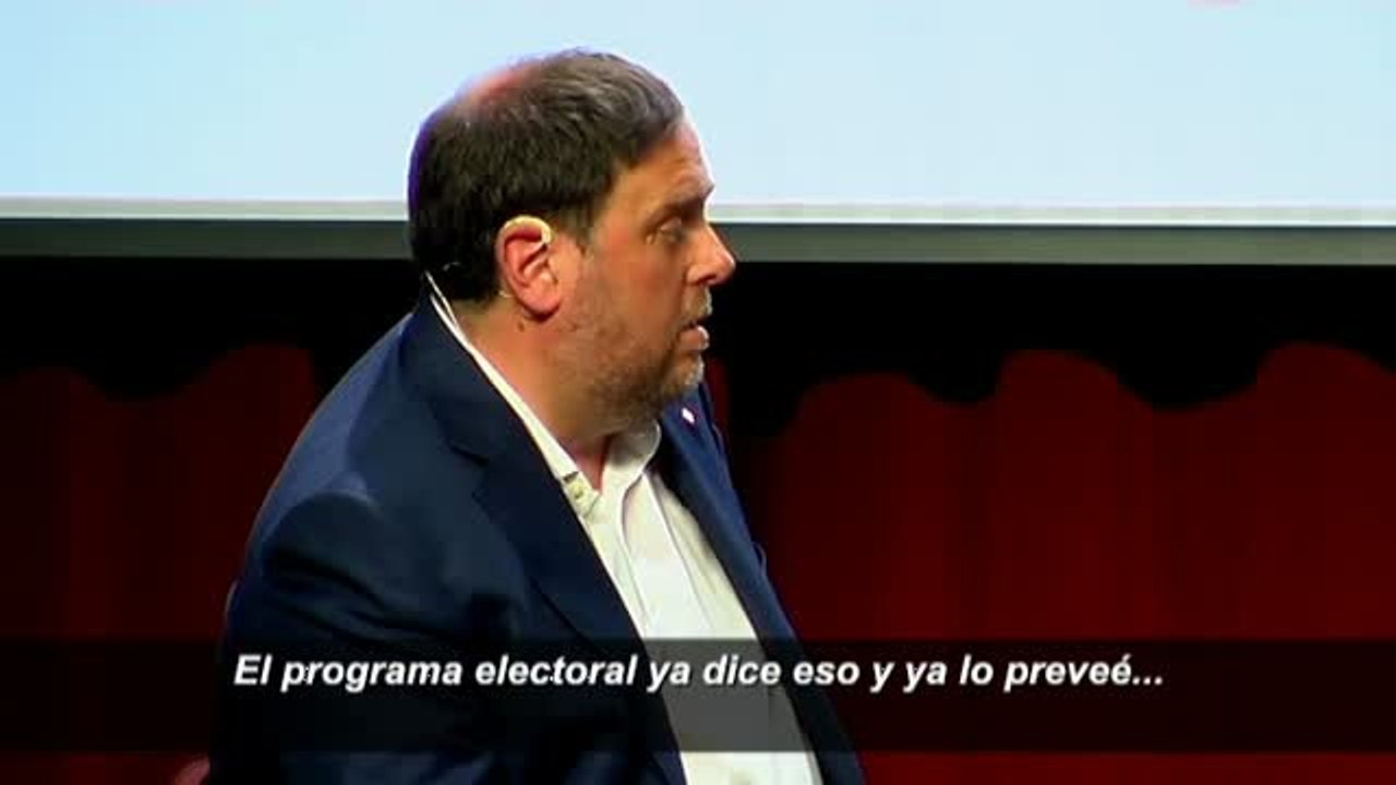 Junqueras defiende declarar la independencia si no se celebra el referéndum