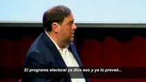 Junqueras defiende declarar la independencia si no se celebra el referéndum