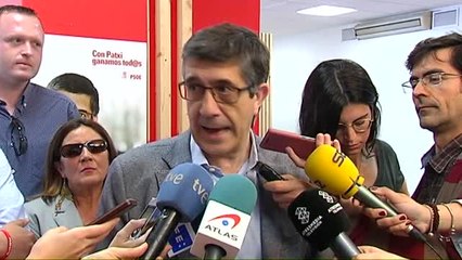 Patxi López: "No hay mayor tristeza que vencer sobre un partido destrozado"