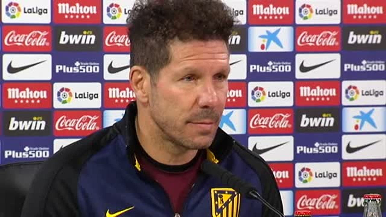 Simeone: "Se está viviendo algo muy bonito en la Liga"