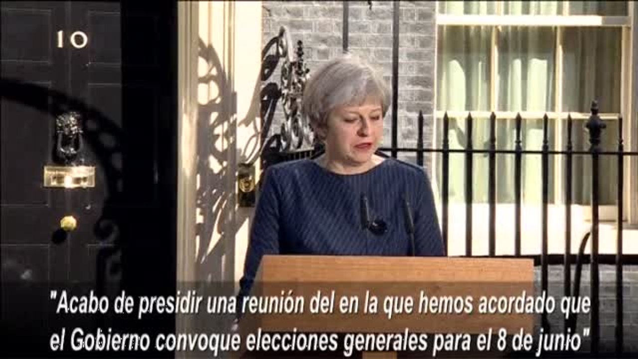 Theresa May anuncia que su gobierno convocará elecciones anticipadas para el 8 de junio
