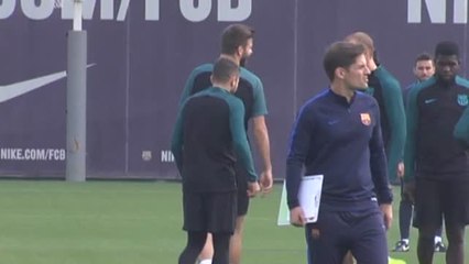 Download Video: El Barça retoma los entrenamientos tras caer eliminado de la Champions