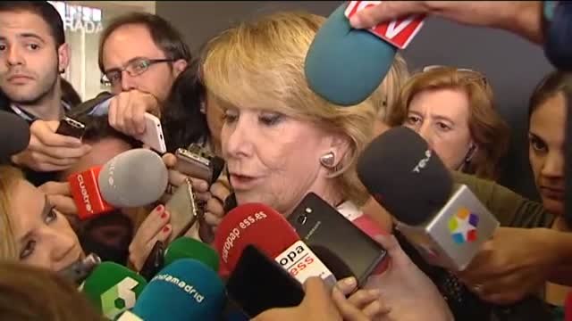 Esperanza Aguirre rompe a llorar: Lo de Ignacio González sería muy lamentable para mí