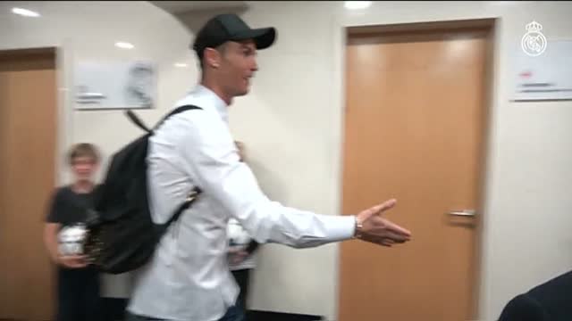 Julia Roberts visita el Bernabéu con su familia