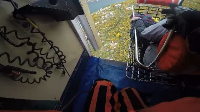 Complicado rescate de una senderista