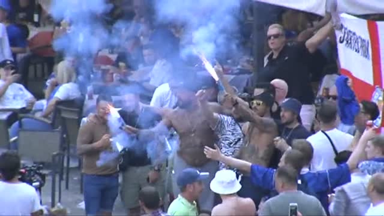 Varios hooligans del Leicester heridos y ocho detenidos en la carga policial de Madrid
