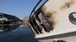 Un incendio en el puerto de Sant Adrià de Besos calcina seis barcos y cuatro yates