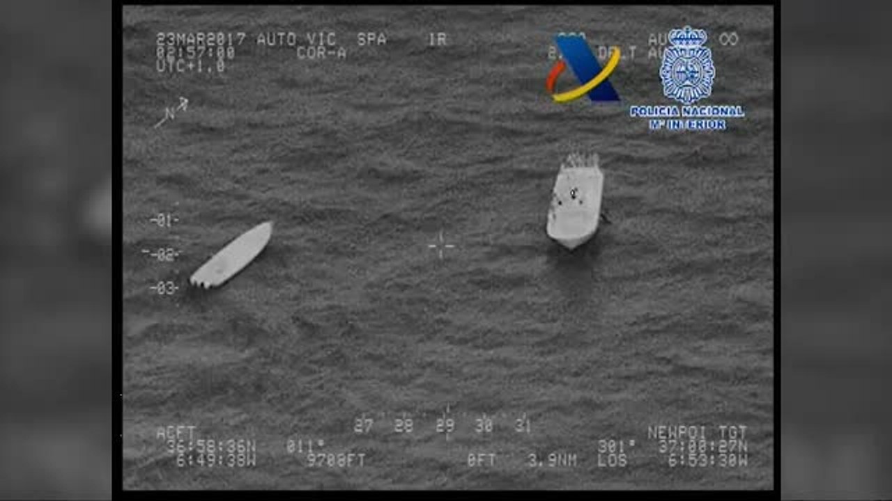 Incautadas más de tres toneladas de hachís en una operación contra el narcotráfico en la costa de Huelva