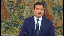 Rivera seguirá apoyando los presupuestos y el pacto de investidura siempre que 'el imputado' no sea Rajoy o alguien sentado en un escaño